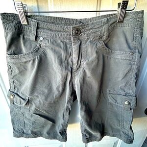 Kuhl Women's Size 8 Gray Splash Shorts Cargo Pockets Hiking Outdoor VGU